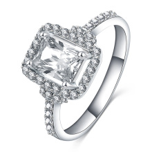 Rectangular Cubic Zirconia Wedding Ring (CRI0286-B)